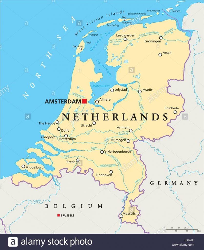 Hartă Rotterdam și amsterdam