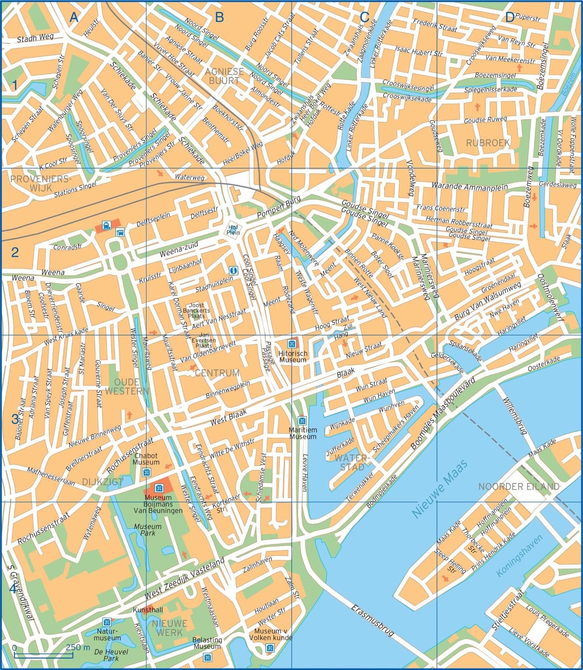 Orașul Rotterdam hartă