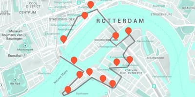 Hartă Rotterdam arhitectura 