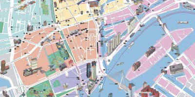 Hartă Rotterdam atracții turistice 
