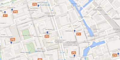 Hartă Rotterdam zonele de parcare 